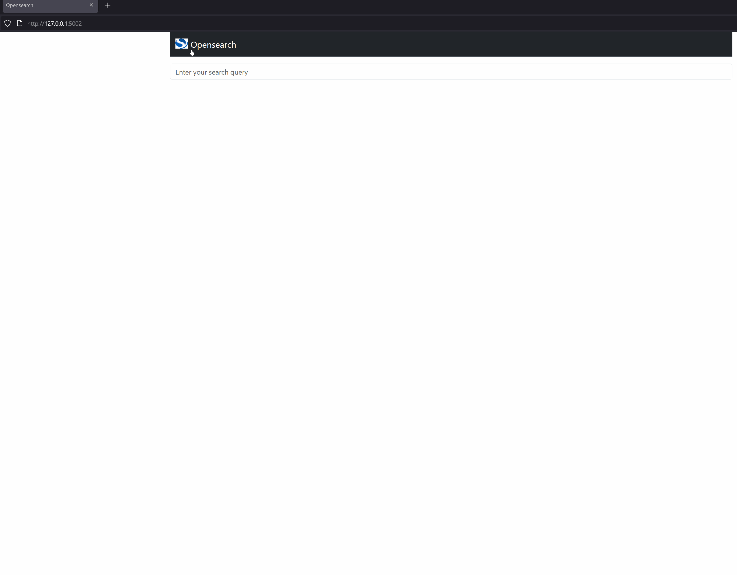 Animated demo for Hybrid Search and Autocomplete on OpenSearch